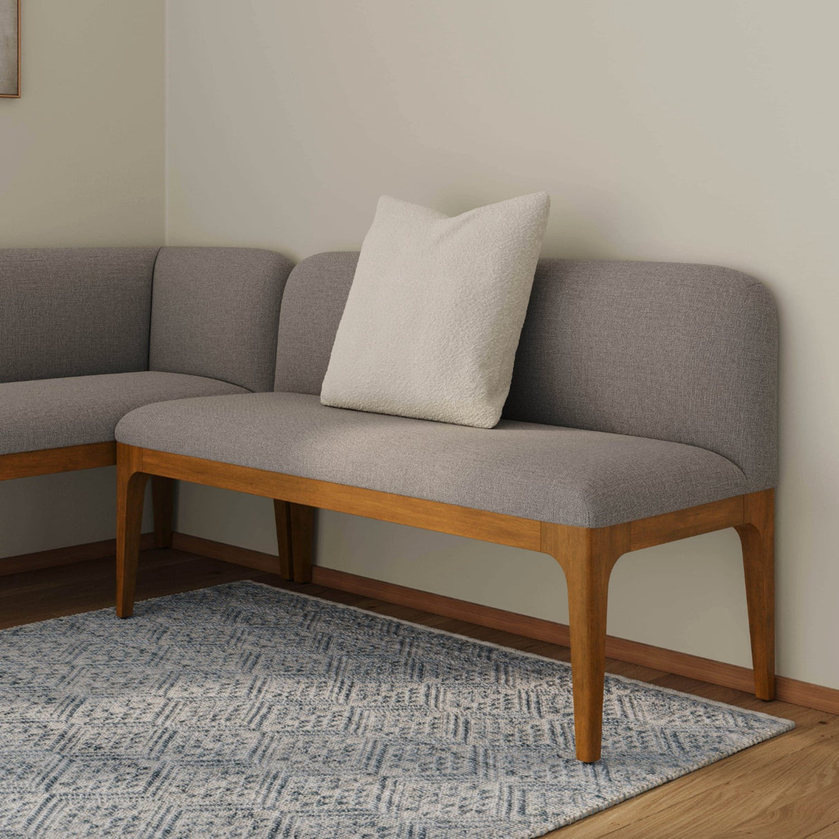 ARTICLE - Rosin Armless Banquette (Smoked Oak & Hestia Gray)