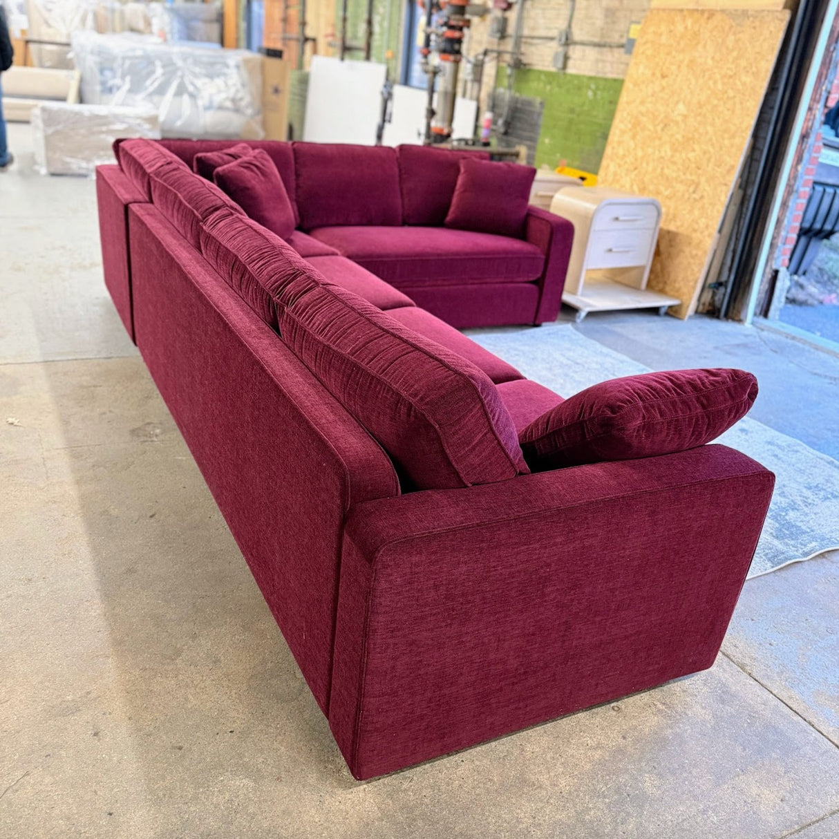 INTERIOR DEFINE - James 3-Piece Sectional (Performance Currant Chenille)