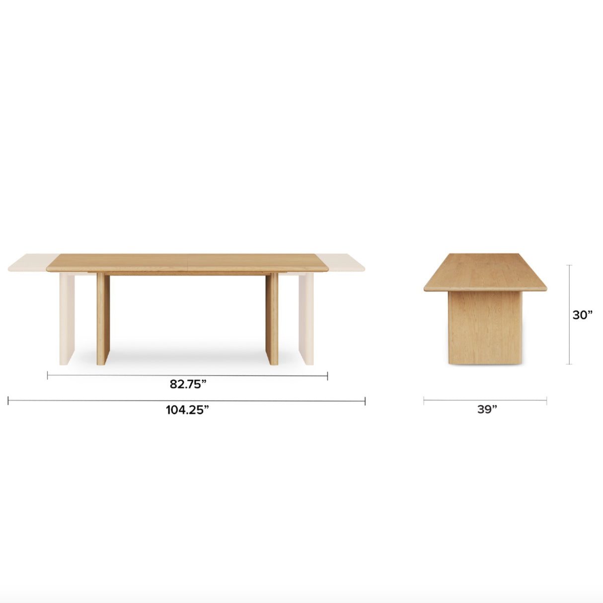 ARTICLE - Torme Extendable Dining Table (White Oak)