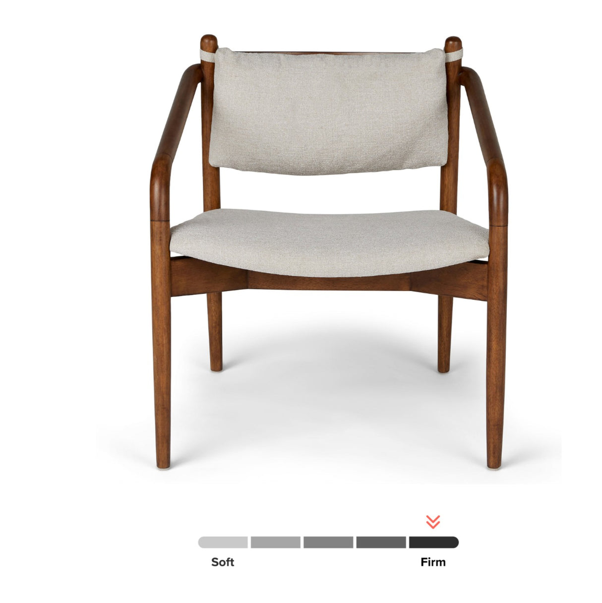 25" Lounge Chair w/ Wooden Arms (Chalk Gray)