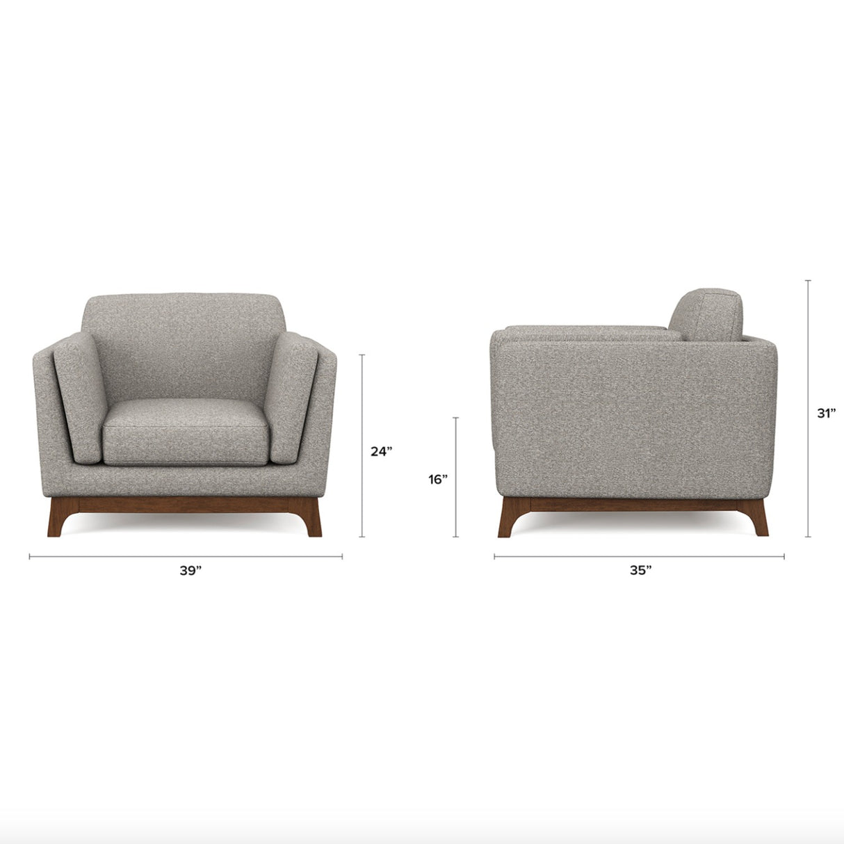 Ceni Lounge Chair (Quarry Ivory)