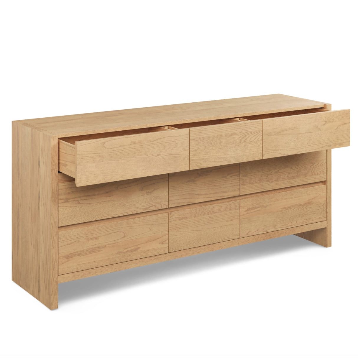 MCM 9-Drawer Dresser (White Oak)