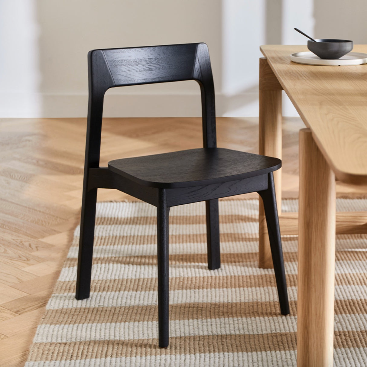 Stackable Wooden Dining Chair (Black) - Pull Up A Couch