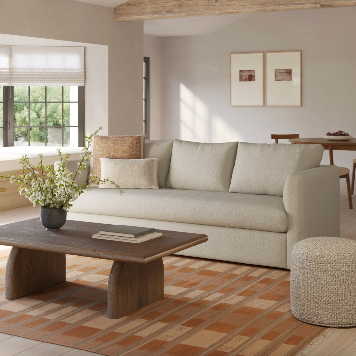 90" Sleeper Sofa (Clover Ivory) - Pull Up A Couch