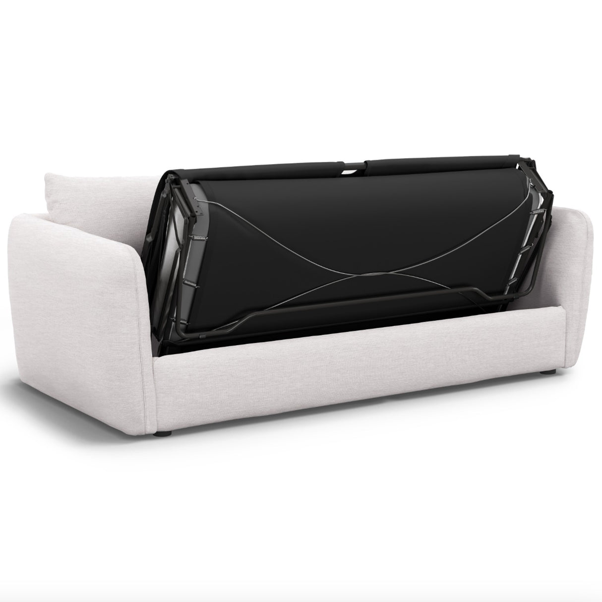 86" Sofa Bed (Silver Ivory) - Pull Up A Couch