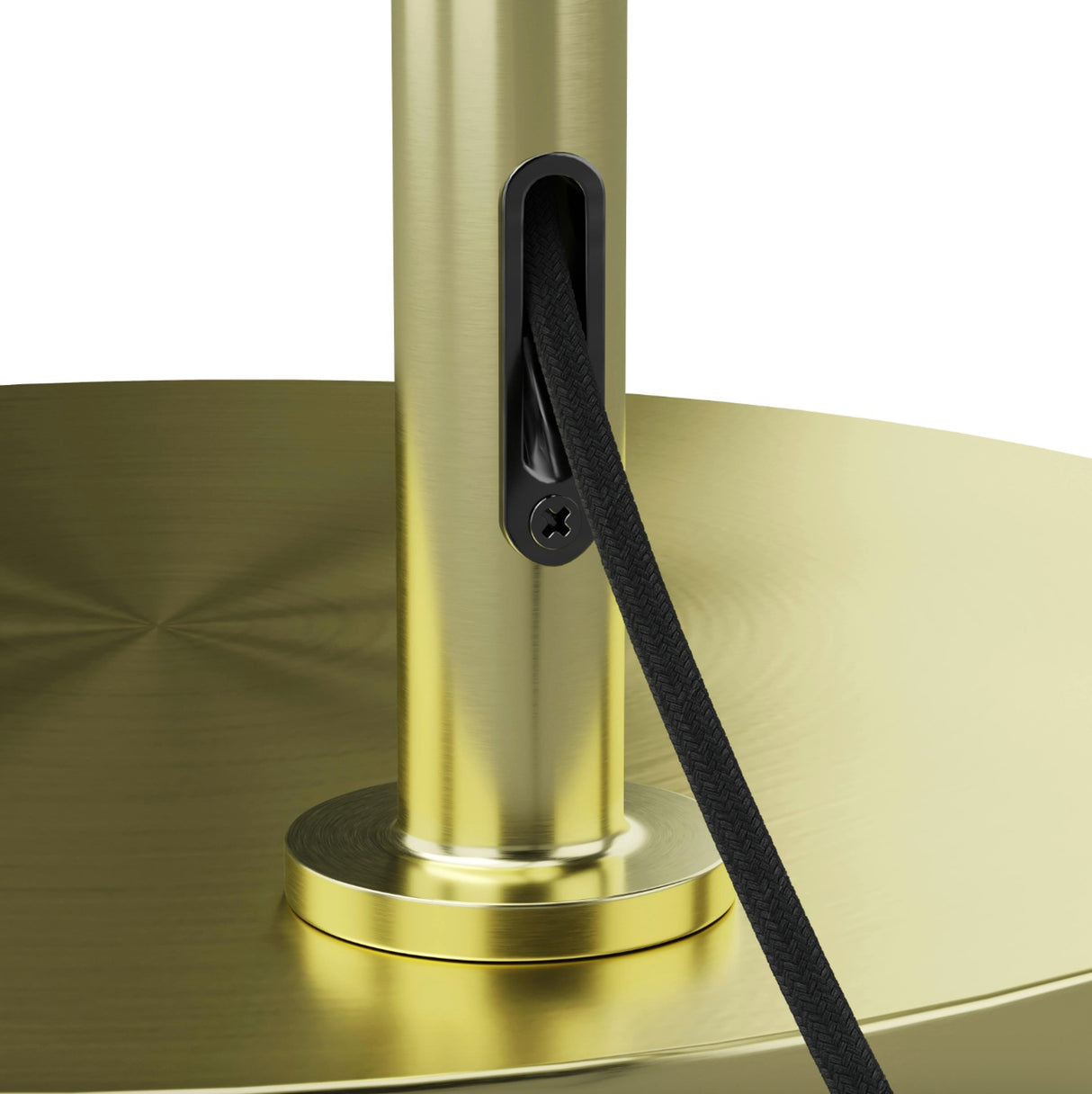 Large MCM-Style Floor Lamp (Brass)