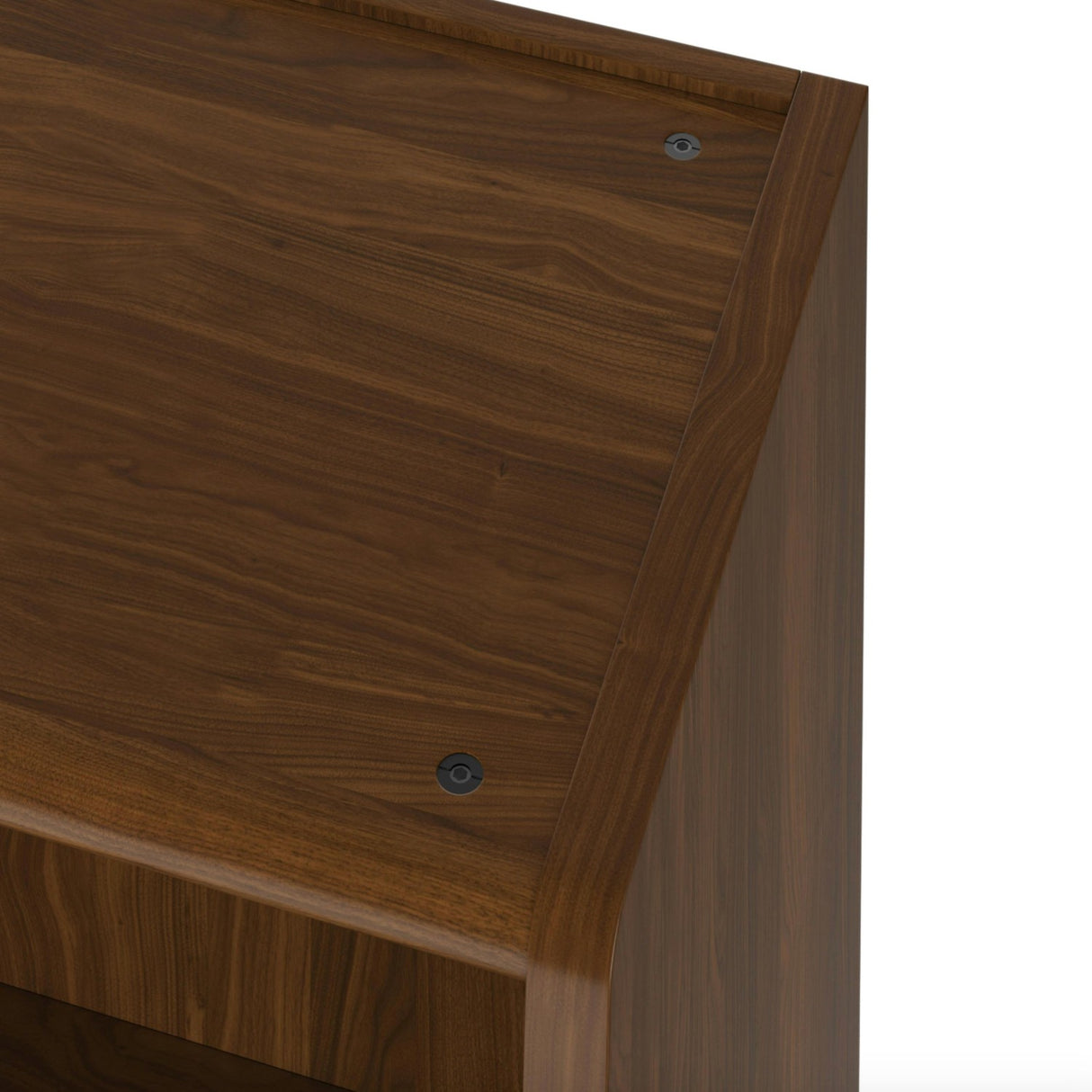 Walnut MCM Bookcase w/ Storage