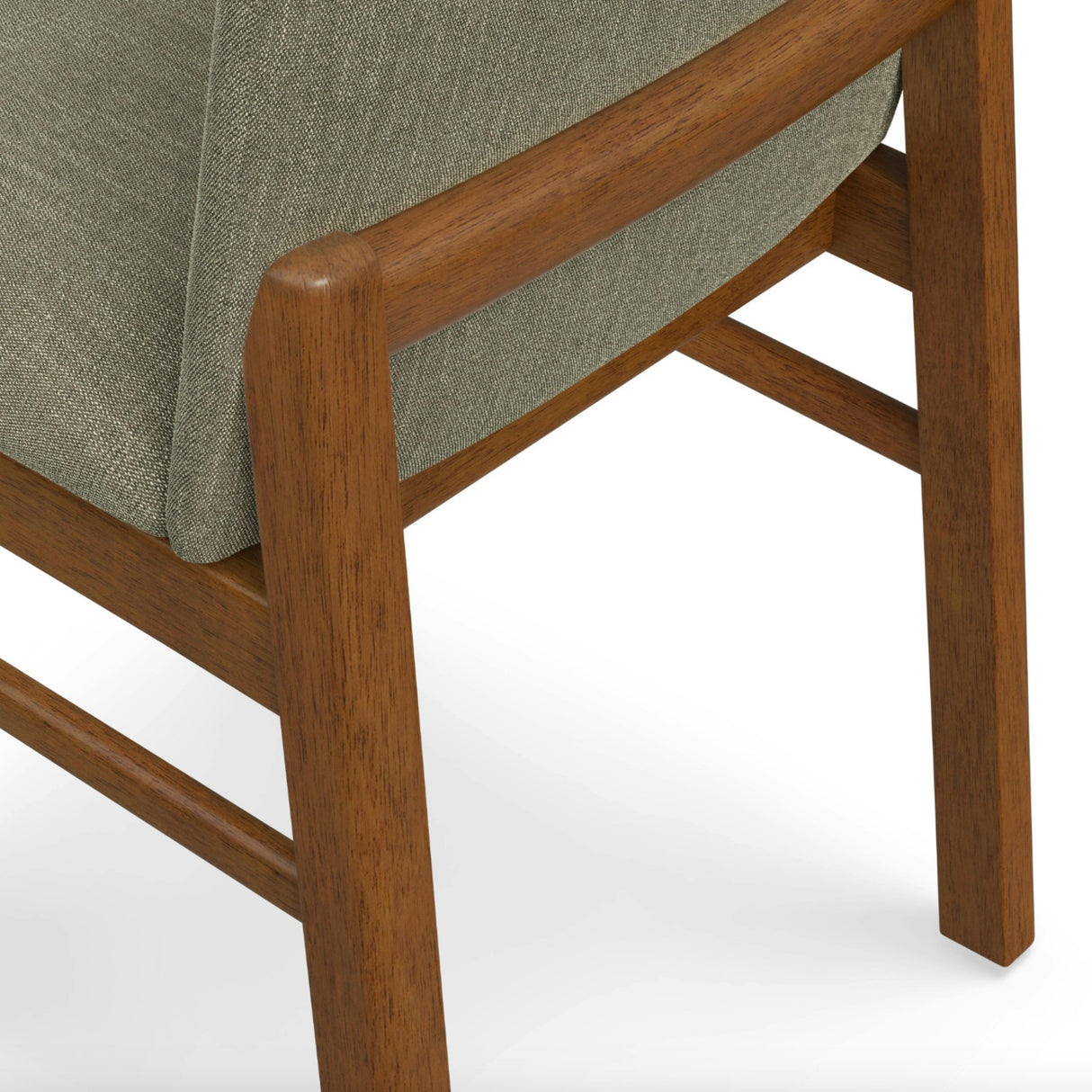 MCM-Style Dining Chair (Algonquin Green/Walnut)