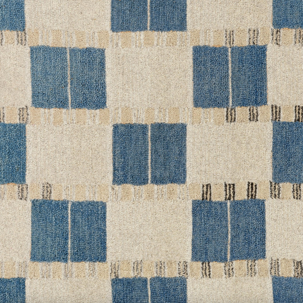 5' x 8' Area Rug (Quilted Blue)