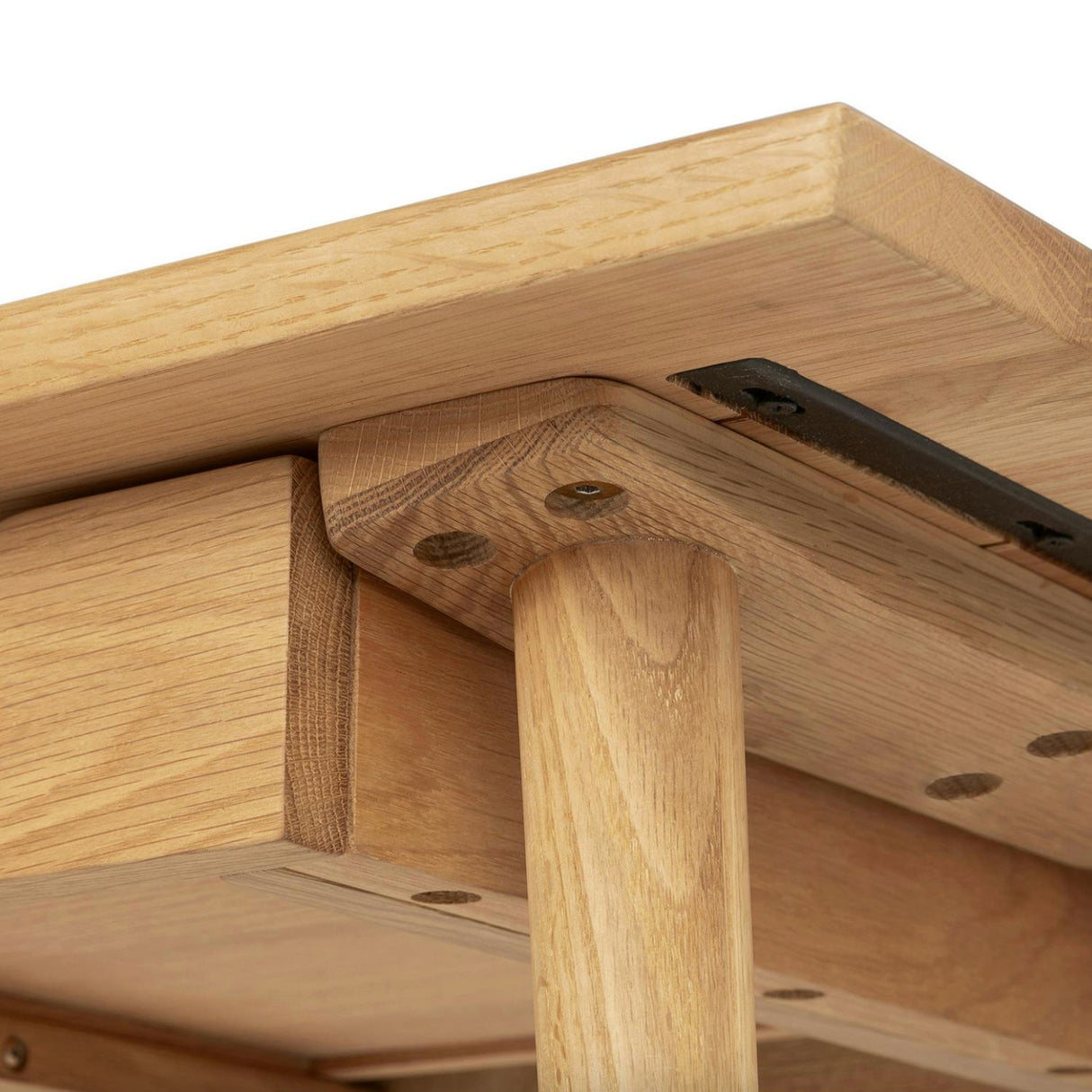 55" MCM Desk w/ Storage (Oak)
