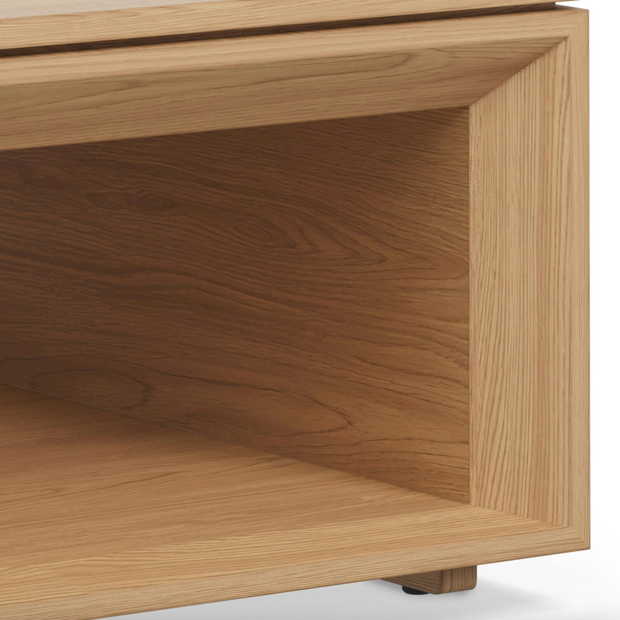 44" Square Coffee Table w/ Storage (White Oak)
