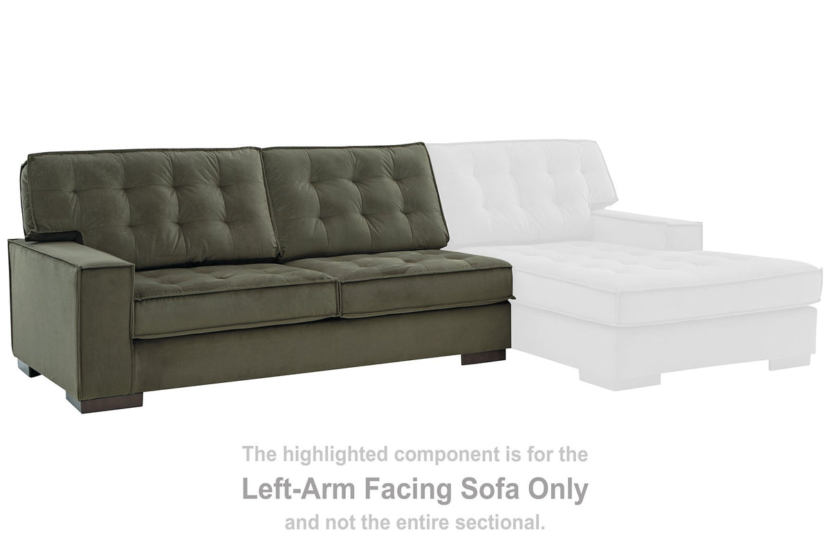 Signature Design by Ashley Caspian-Town sectional with chaise, beige fabric, modern living room furniture, 61702-66-SW ID