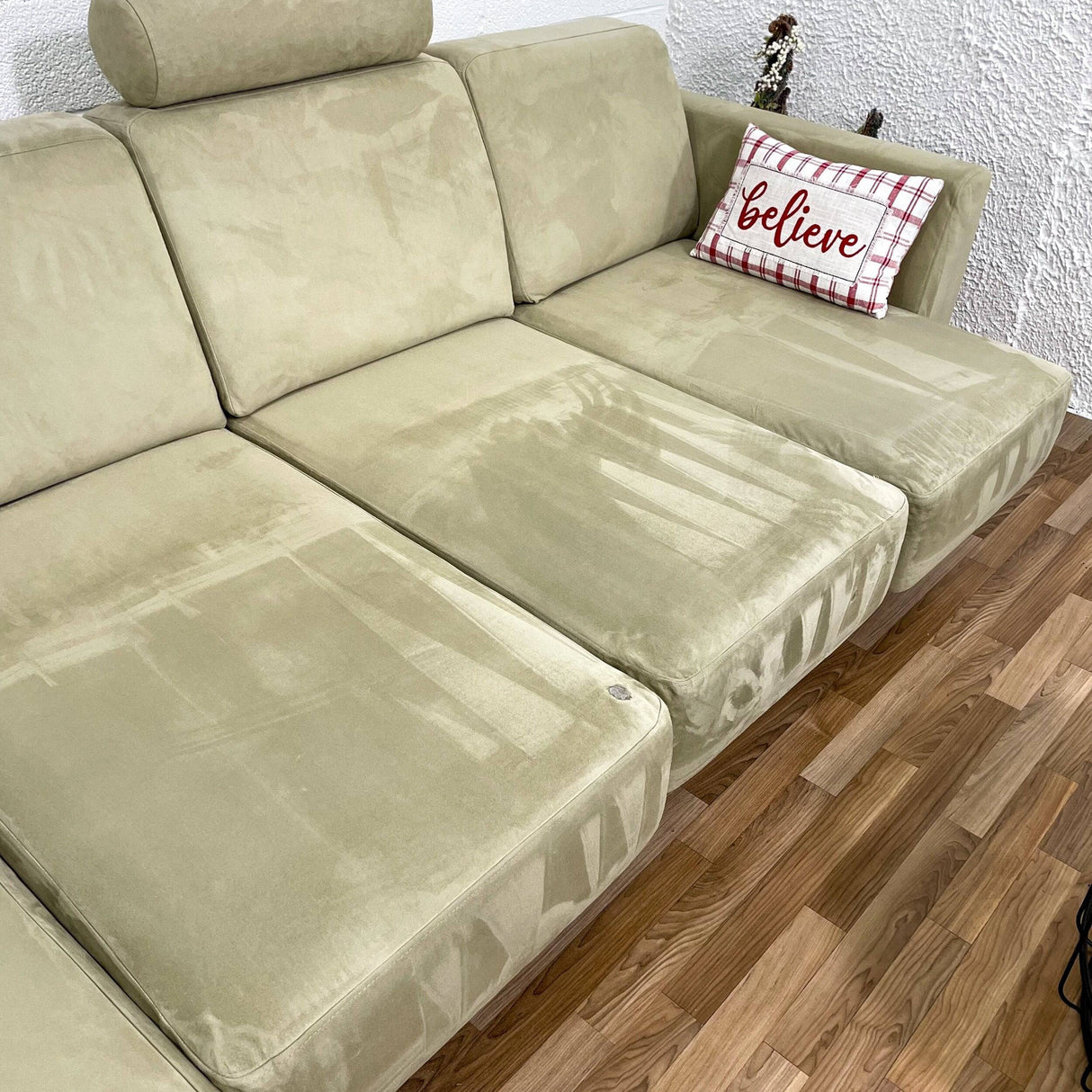 Italian 2pc Sectional w/Pull Outs and Slipcover and left-facing chaise - Pull Up A Couch