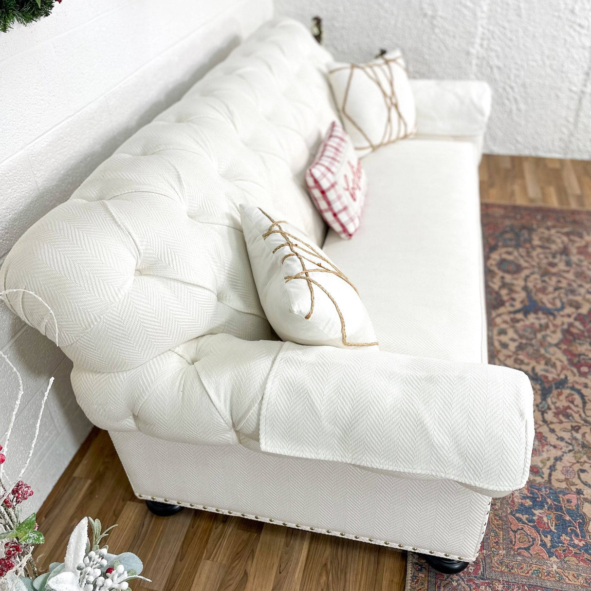 Ethan Allen Chadwick Tufted Sofa w/Nailhead Trim - Pull Up A Couch