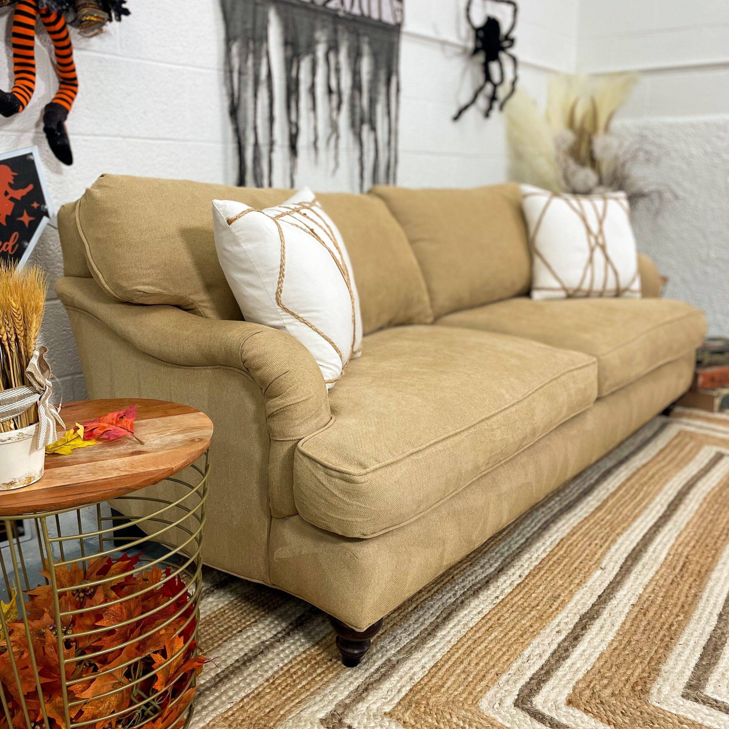 Robin Bruce English Rolled Arm Sofa