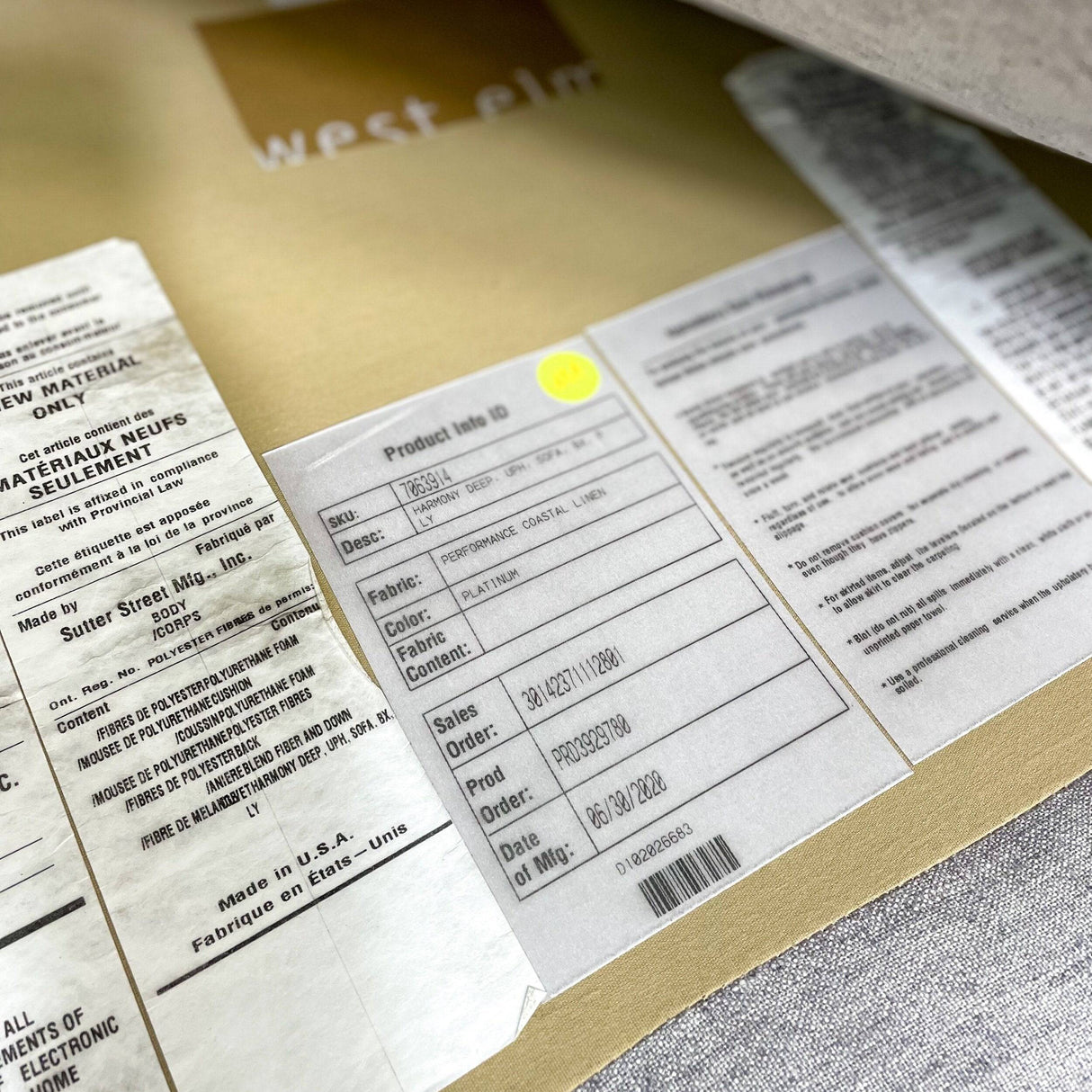 West Elm 82” Harmony Sofa - Pull Up A Couch