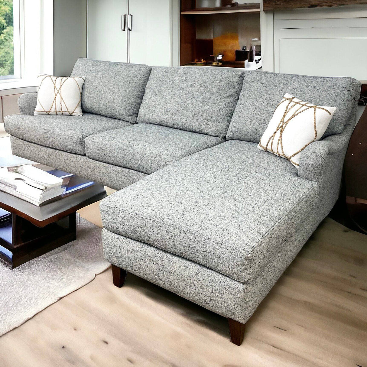 Klaussner Alden 2 pc Sectional w/Chaise - Pull Up A Couch