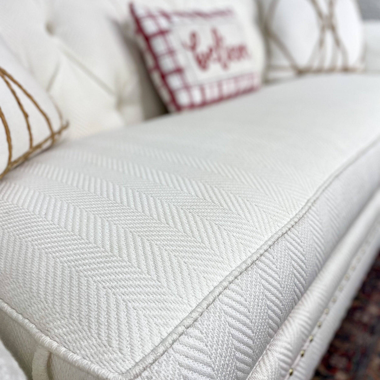 Ethan Allen Chadwick Tufted Sofa w/Nailhead Trim - Pull Up A Couch