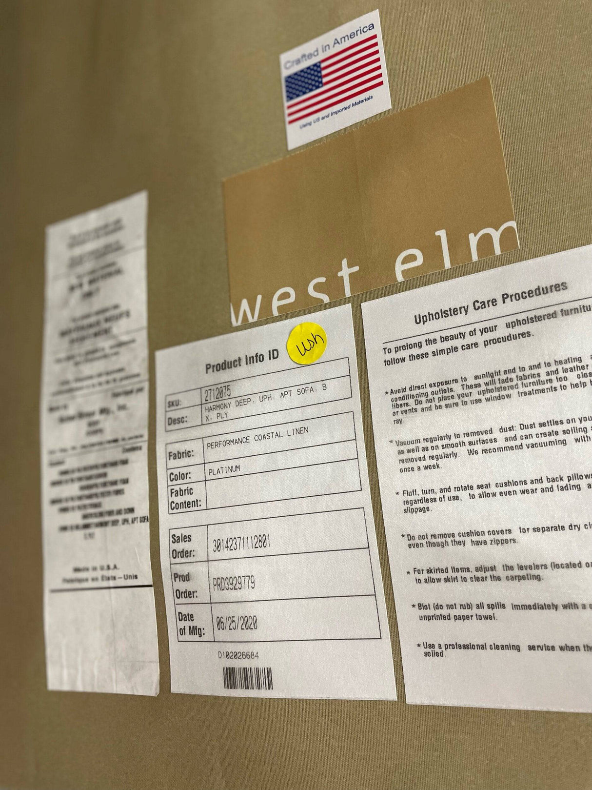 West Elm 76” Harmony Sofa - Pull Up A Couch