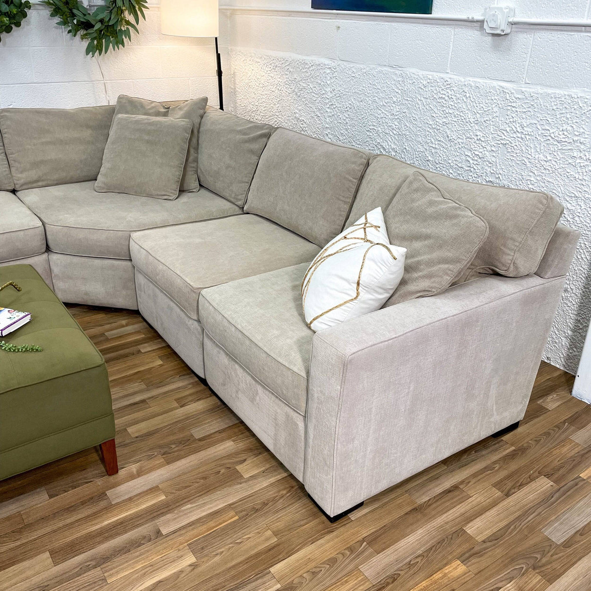 Macy’s Radley 5pc with Wedge and Ethan Allen Ottoman - Pull Up A Couch