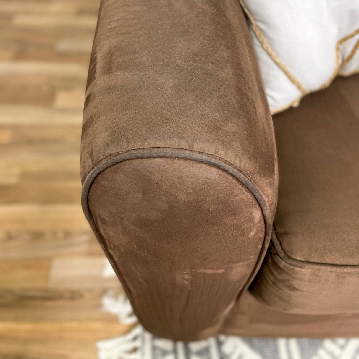 Microfiber Sofa + Chair + Bench Living Room - Pull Up A Couch