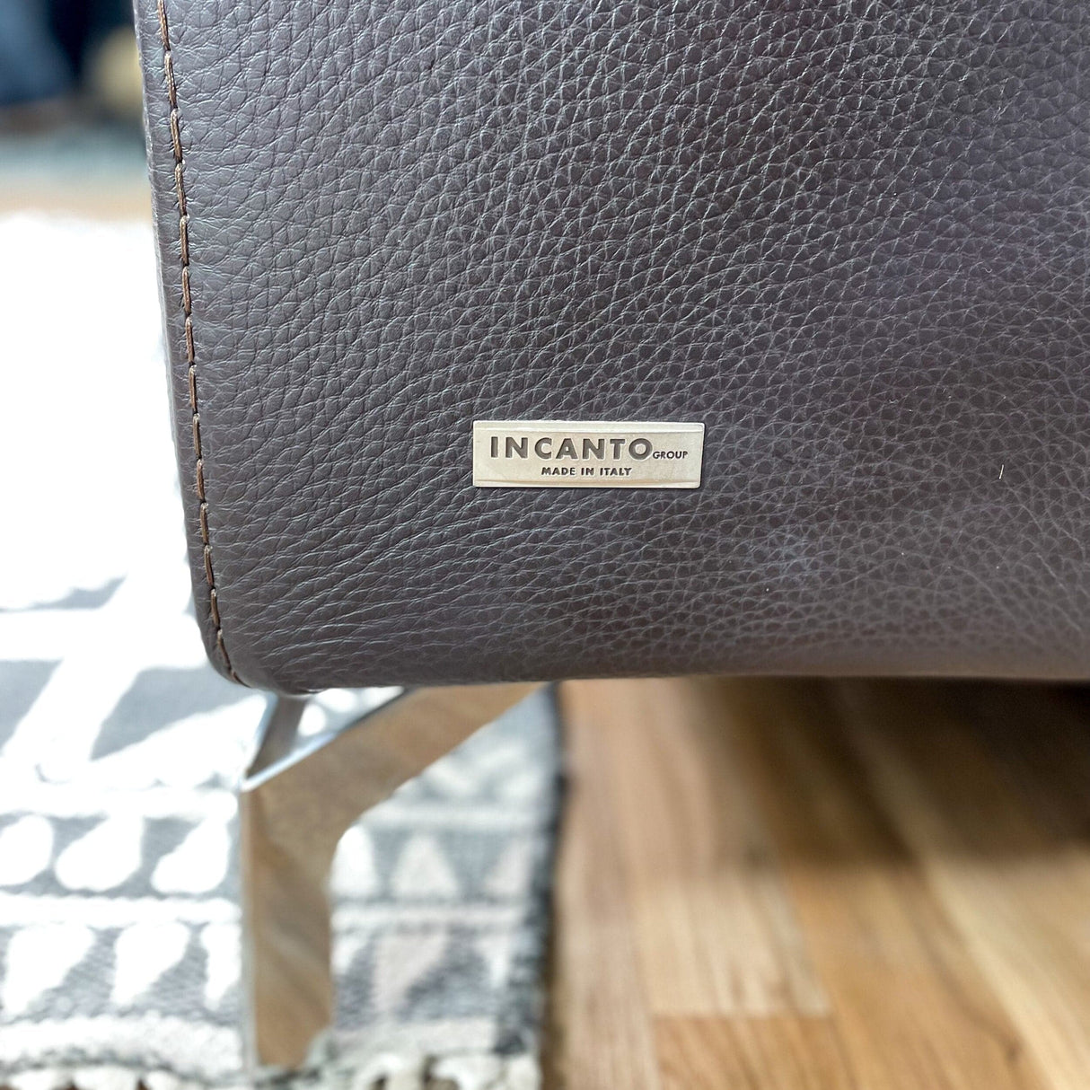 Incanto Real Italian Leather 3-seat Sofa - Pull Up A Couch