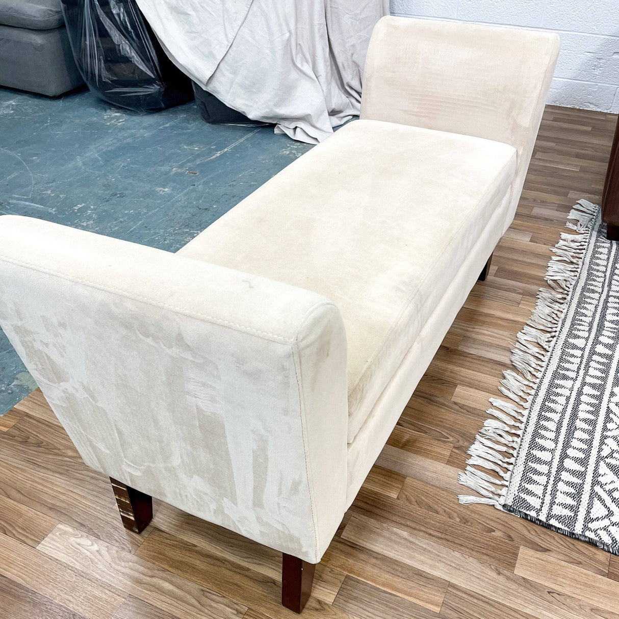 Microfiber Sofa + Chair + Bench Living Room - Pull Up A Couch