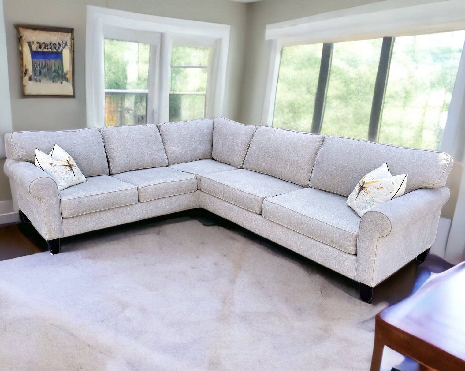 Bauhaus 2pc Sectional with Cushions