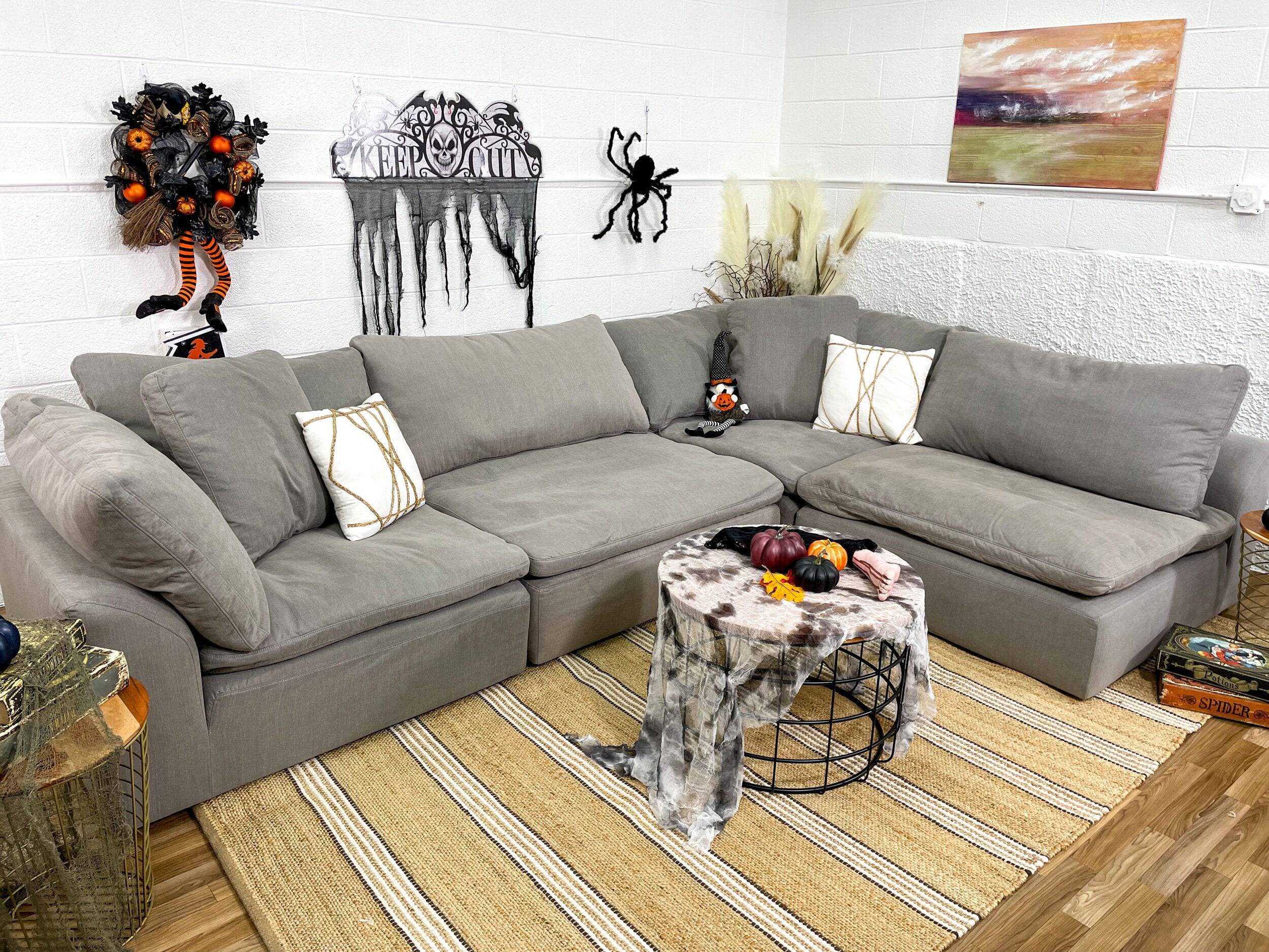 CostPlus 4pc Cloud Couch w/Slipcover