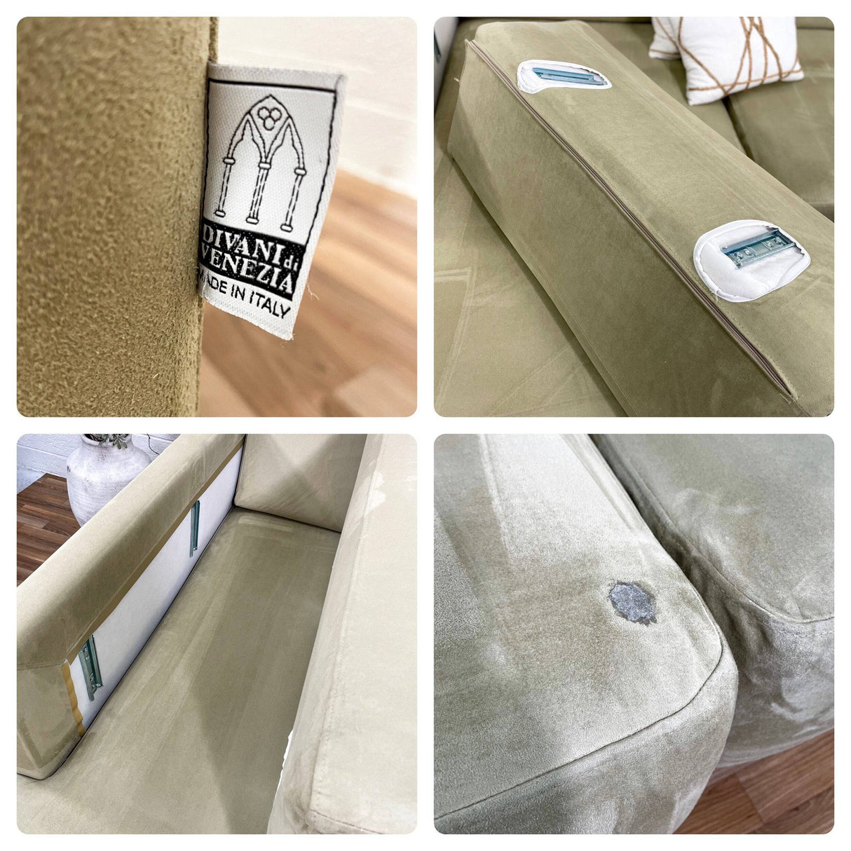 Italian 2pc Sectional w/Pull Outs and Slipcover and left-facing chaise - Pull Up A Couch