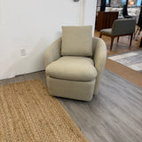 Swivel Lounge Chair (Silver Taupe)