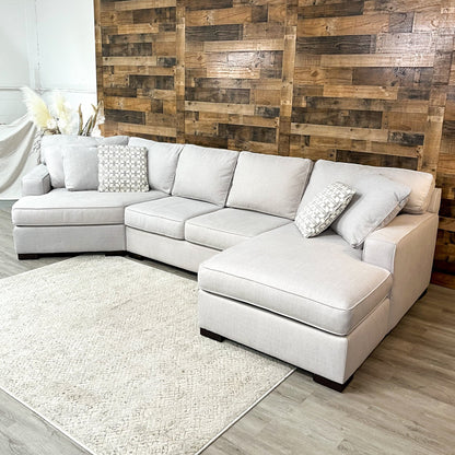 Macy’s 3pc Sectional w/Chaise and Cuddle Corner - Pull Up A Couch