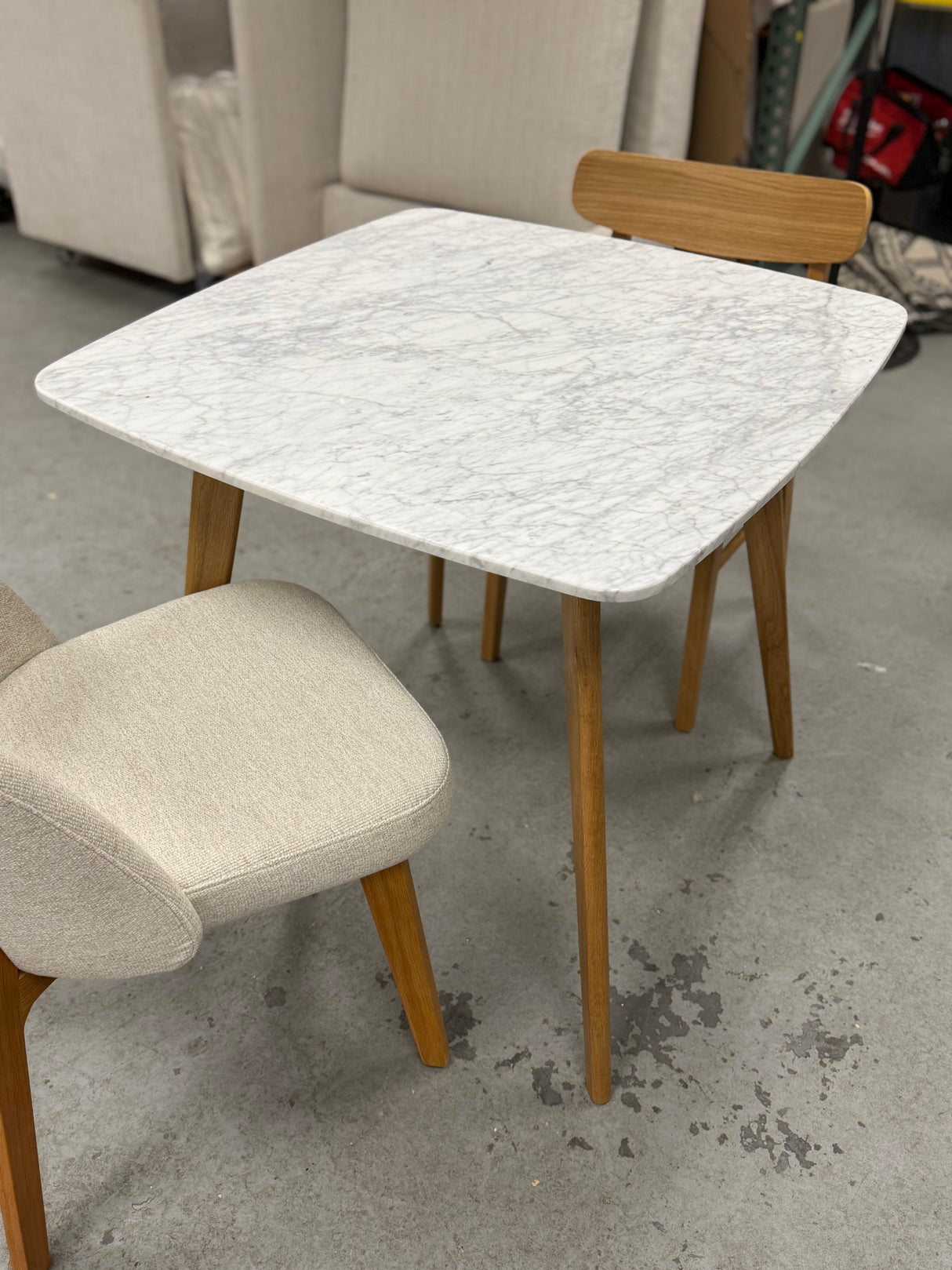 ARTICLE - Vena Cafe Table (Marble & Oak)