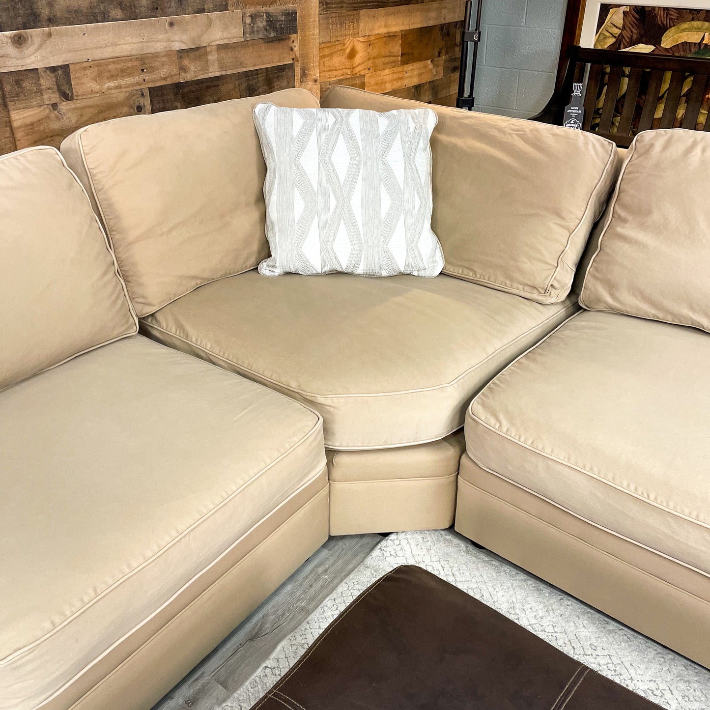 Pottery Barn Pearce Rolled Arm 3pc Sectional