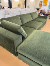 140" 4pc Modular Sectional w/Ottoman (Cypress Green) - Pull Up A Couch