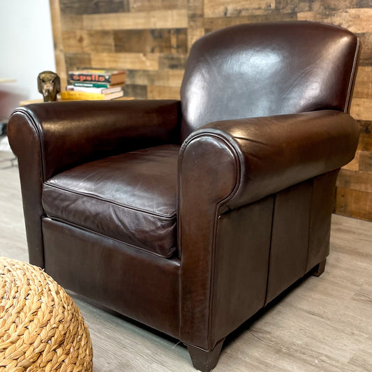 Mitchell Gold Bob Williams Leather Club Chair