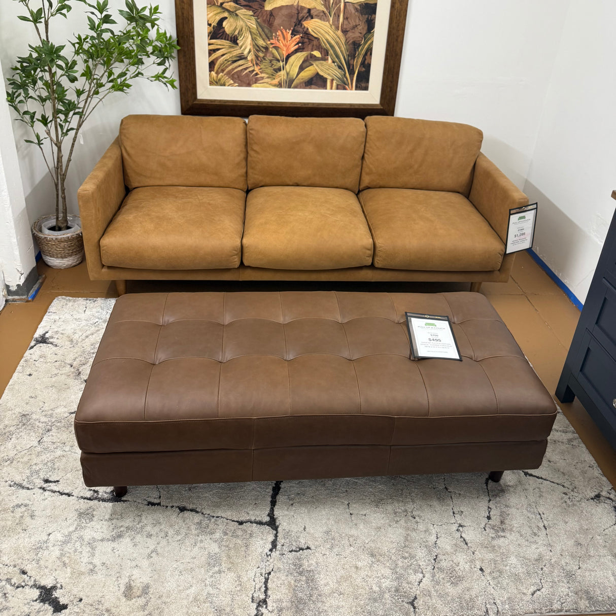 ARTICLE - Nirvana 81" Leather Sofa - Dakota Tan
