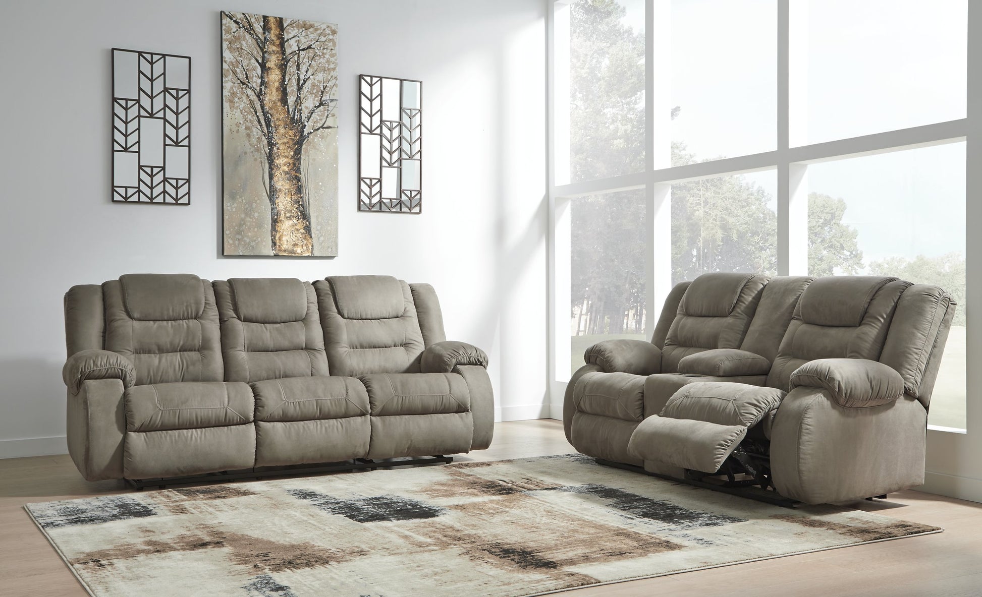 McCade Reclining Loveseat with Console - Pull Up A Couch