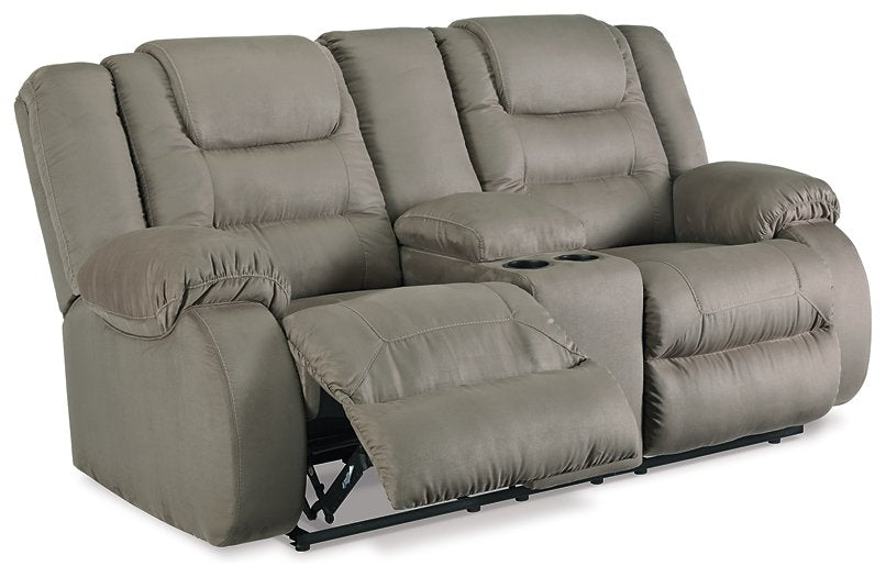 McCade Reclining Loveseat with Console - Pull Up A Couch