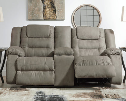 McCade Reclining Loveseat with Console - Pull Up A Couch