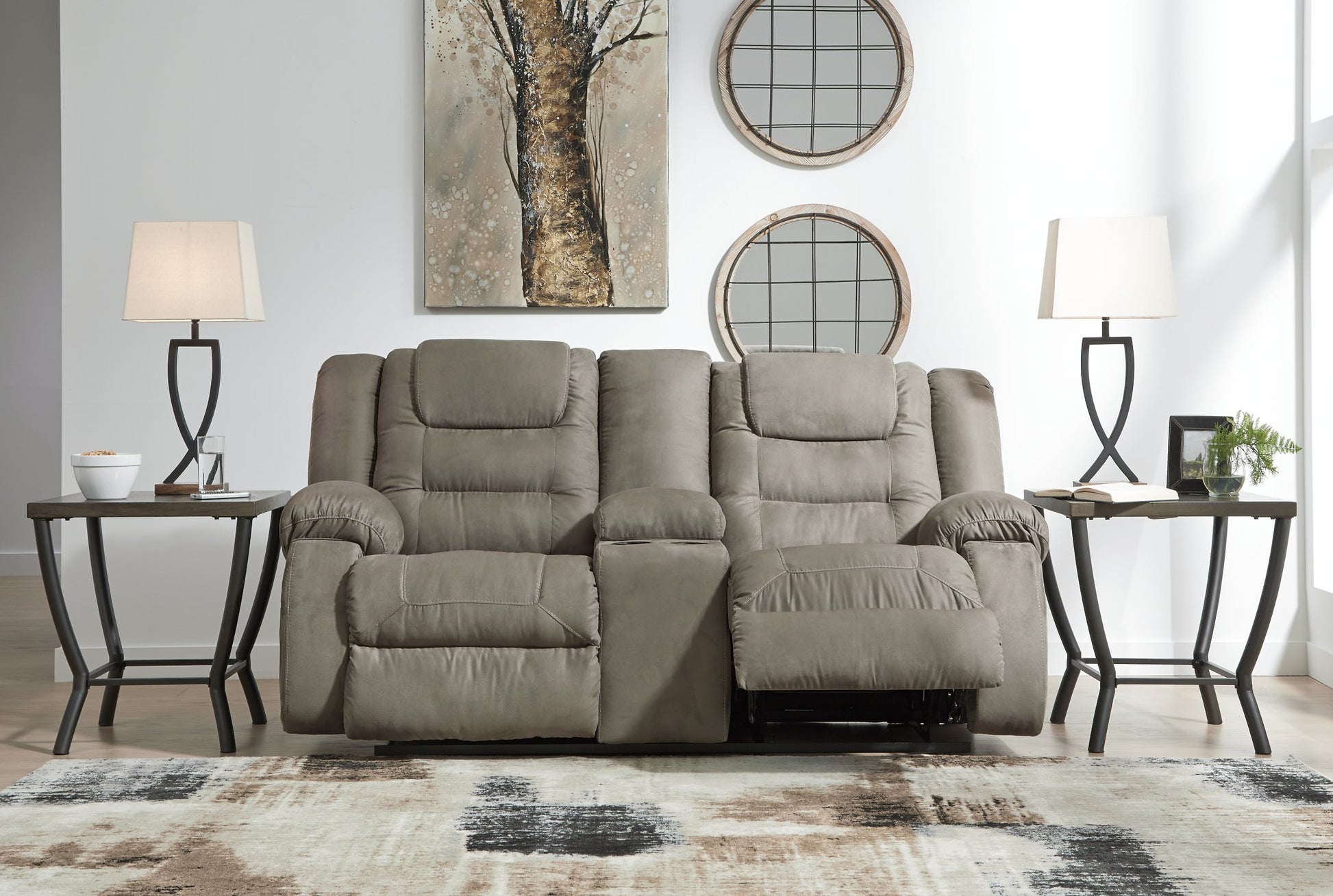 McCade Reclining Loveseat with Console - Pull Up A Couch