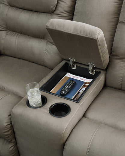 McCade Reclining Loveseat with Console - Pull Up A Couch