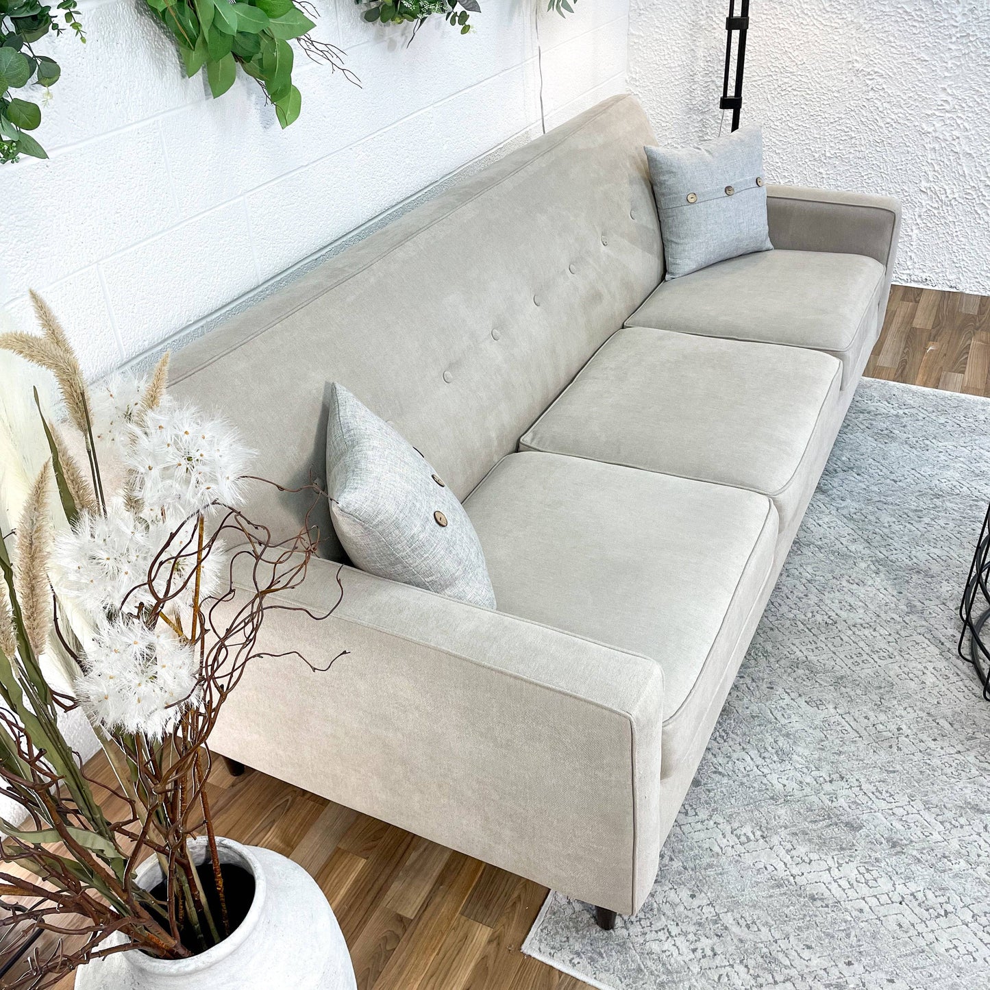 Macy’s 3-Seat Sofa w/Tufted Fixed Back - Pull Up A Couch