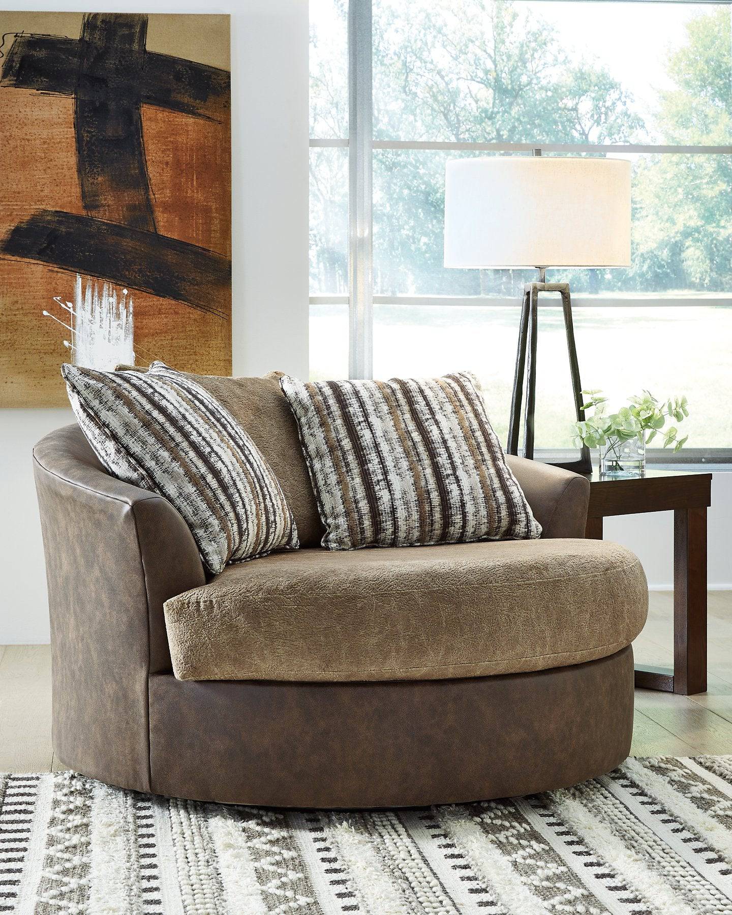 Alesbury Oversized Swivel Accent Chair - Pull Up A Couch