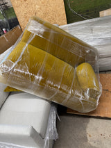 ARTICLE - Abisko Velvet Left Sectional (Yarrow Gold)