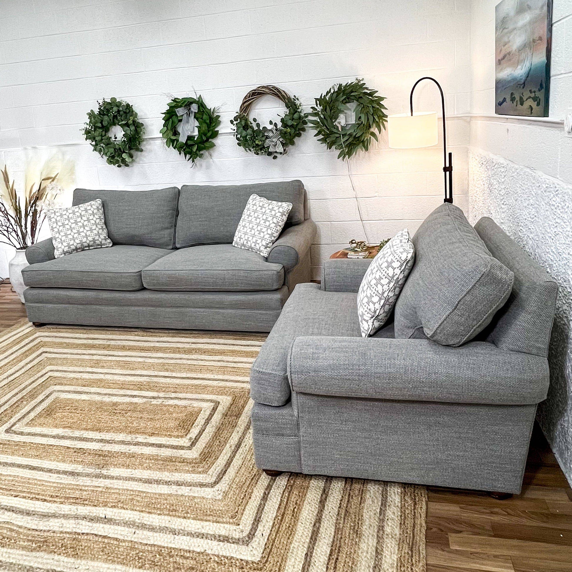 Kincaid Couch + Chair living room set - Pull Up A Couch