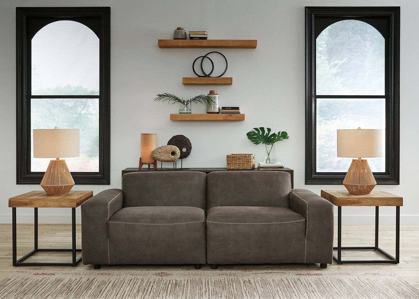 Allena 2-Piece Sectional Loveseat - Pull Up A Couch