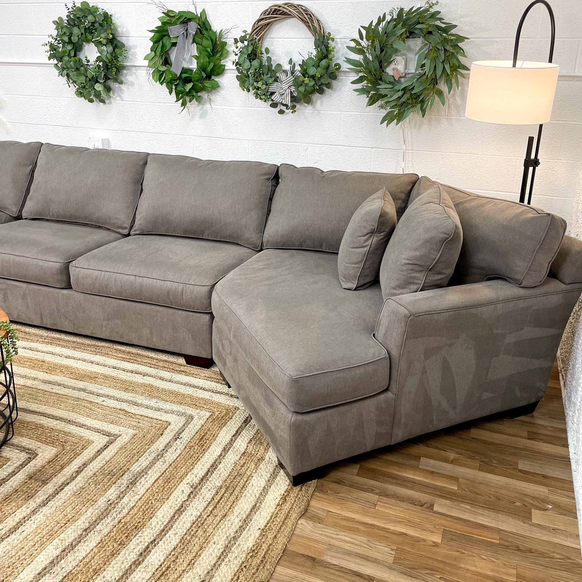 Macy’s 3pc Sectional w/Double Cuddle corner - Pull Up A Couch