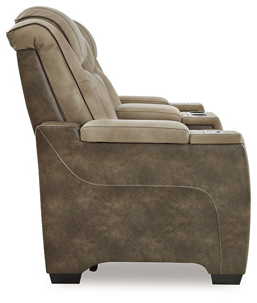 Next-Gen DuraPella Power Reclining Loveseat with Console - Pull Up A Couch