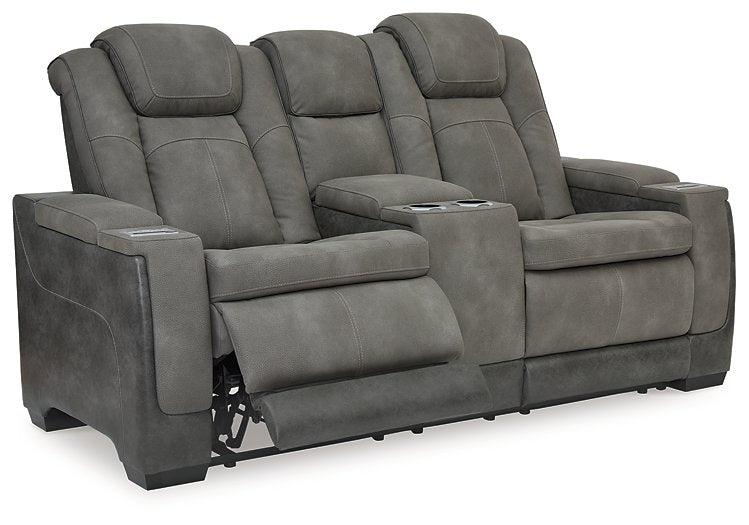 Next-Gen DuraPella Power Reclining Loveseat with Console - Pull Up A Couch